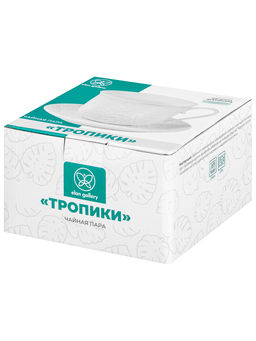 Чайная пара 2 пр. 450 мл 14*11*8,5 см Тропики, фарфор - Elan gallery фото 8