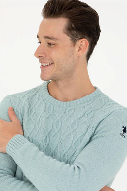 U. S. Polo Assn Мужской мятный свитер - U.s. polo assn фото 9