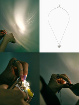 Набор с кулоном «Я тебя люблю», в коробке с мишкой, цвет серебро, нежно-розовая коробка