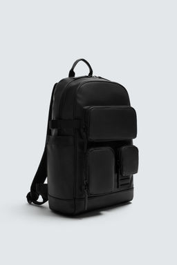 RUBBERISED MULTI-POCKET BACKPACK - Zara фото 2