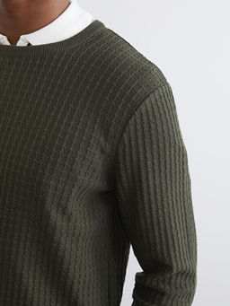 Bisiklet Yaka Erkek Triko Kazak