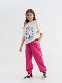 Джоггеры Бабл-гам с карманами утепленные 7+ - Bungly фото 2