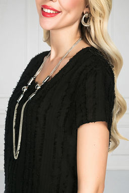 БЛУЗКА ТИНЕЛЛА (БЛЭК) - Bellovera фото 4