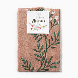 Полотенце кух. Доляна Love everywhere 28х46 см, рогожка, 100% хл, 160г/м2  фото 6