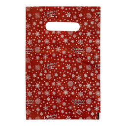Цена за 50 шт. Пакет подарочный новогодний С Новым годом, полиэтиленовый с вырубной ручкой, 20?30 см, 30 мкм