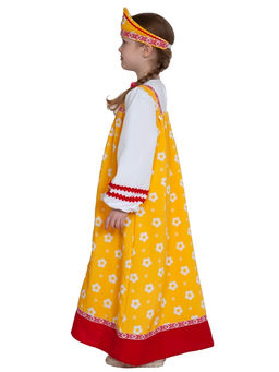 Костюм Русский народный для девочки Аленушка в желтом р-р. 122