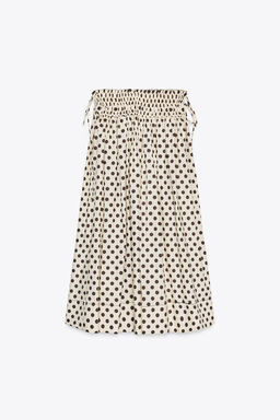 ZW COLLECTION POLKA DOT MIDI SKIRT - Zara фото 9