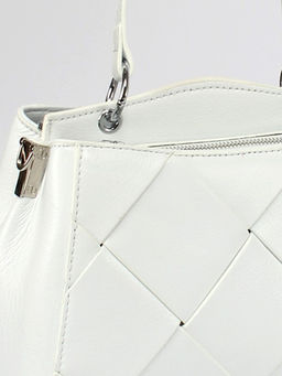 Сумка женская натуральная кожа GU 2033-6612, 2отд, плечевой ремень, белый SALE 259871 - Adelia фото 4