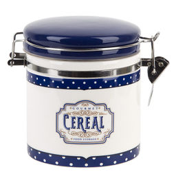 Банка для сыпучих продуктов (клипс) Gourmet 11,5х10х11,5см v=480мл (подарочная упаковка)