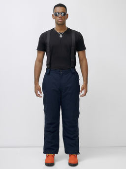 Горнолыжный костюм мужской зимний темно-синего цвета 390TS - Leifensh фото 24