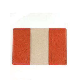 Обложка для паспорта Croco-П-1102 натуральная кожа оранжевый флотер (36) 265432  фото 2