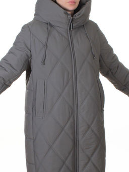 A612 GRAY/MENTHOL Куртка зимняя женская (верблюжья шерсть, 120 гр. холлофайбер)