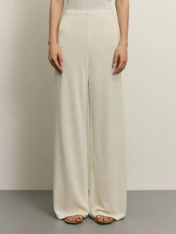 Широкие брюки из фактурной ткани / Zarina  фото 2