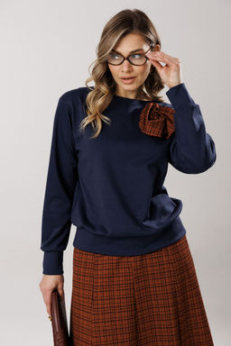 Костюм Lars Style 1205 синий; терракотово-синий принт