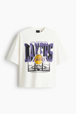 Camiseta con estampado Oversized Fit - H&m фото 3