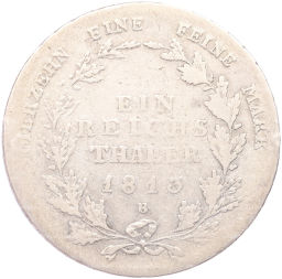 Монета 1 талер 1813 года B Пруссия