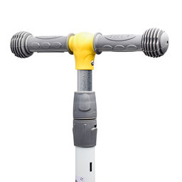 Самокат 3-х кол., желтый, PU, в коробке