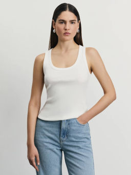 Майка из модала и хлопка со стразами / Zarina