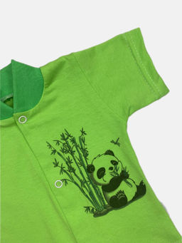 Кофта супрем с коротким рукавом, арт.A-KF125-SU, панда зеленый - Мамин малыш фото 3