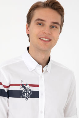 Erkek Beyaz Uzun Kollu G_mlek - U.s. polo assn фото 9