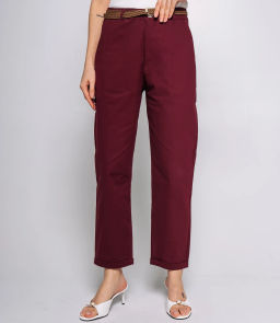 Брюки #ОКТ215001, бордовый
