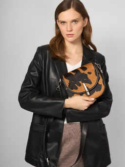 Сумка ELEGANZZA Z9266-8677 black/camel  фото 20