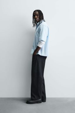 STRIPED EMBROIDERED SHIRT - Zara фото 4