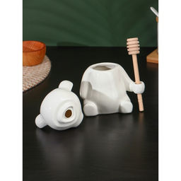 Ёмкость для мёда BellaTenero «Мишка», 280 мл, 14.5×12 см, с ложкой, фарфор, белая