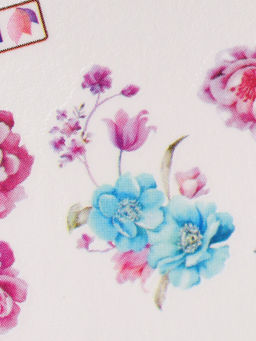 Цена за 6 шт. Слайдеры для ногтей Летнее поле, разноцветные - Qf фото 5