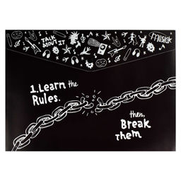 Цена за 2 шт. Папка для школьных тетрадей пластиковая Феникс+, арт. 66326/ 12 ПАНК 2 (полипропилен, формат А4, 33x