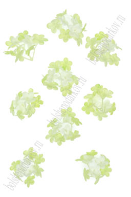 Головки цветов "Гортензия" 4 см (20 шт) SF-7874, фисташковый