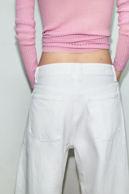 TRF BALLOON MID-WAIST JEANS - Zara фото 15
