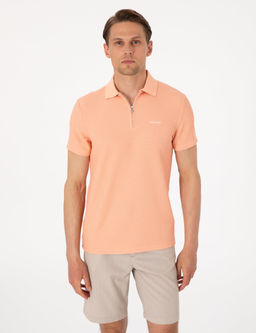 Somon Slim Fit _rme Dokulu Polo Yaka Ti__rt