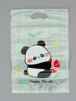Цена за 50 шт. Пакет подарочный, с zip-lock застежкой, "Счастливая панда", 15х23 ± 1см МИКС