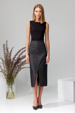 Костюм из жакета, джемпера и юбки. - Allure фото 4