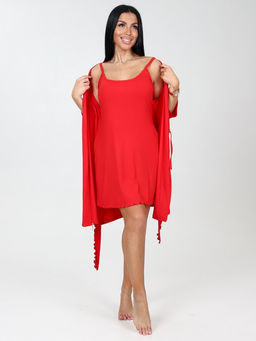 85-ХС ЖЕНСКИЙ КОМПЛЕКТ ДВОЙКА (Красный) - А-дина фото 2