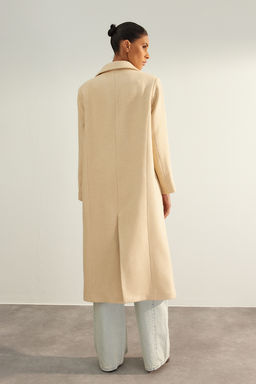 Trendyolmilla Tas Oversize Genis Kesim Yunlu Kaban TWOAW24KB00162  фото 5