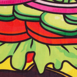 Полотенце пляжное «Гамбургер», 134×150 см, 100 % п/э