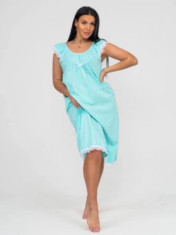 Ночная сорочка женская, цвет бирюзовый