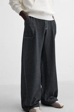 JOGGER TROUSERS WITH CONTRAST TOPSTITCHING - Zara фото 5