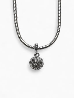 Цена за 5 шт. Шарм подвеска «Шарик», цвет серебро