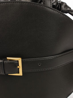 LACCOMA сумка АМ2420-черный натуральная кожа хлопок