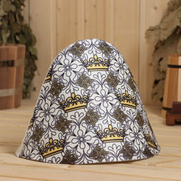 Шапка для бани Царская принт