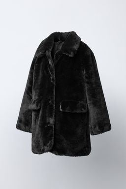 LONG FAUX FUR COAT - Zara фото 2
