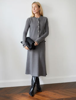 Юбка А-силуэта из пряжи с кашемиром - Vilatte фото 4