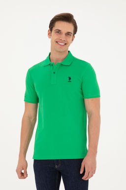 Мужская зеленая базовая футболка