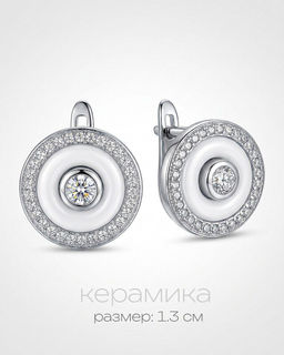Серьги с керамикой