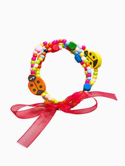 Браслеты детские «Выбражулька» бант, божья коровка, набор 3 шт., цветной