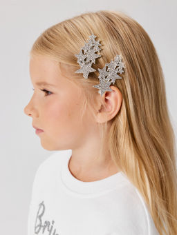 ACOOLA / Набор из 2 заколок для волос дет. Stardust серебристый