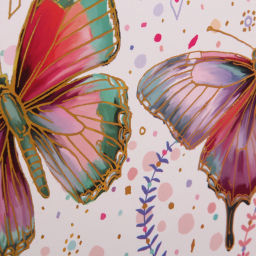 Пакет подарочный "Бабочки" 31*42*12 см